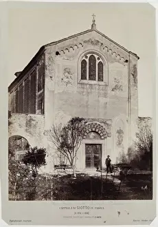 Padua Padova Veneto Italy Prints: Facade of Arena Chapel, Padua, c1865. Creator: Carlo Naya