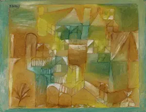 Klee Paul Prints: Facade Brown-Green, 1919. Creator: Paul Klee