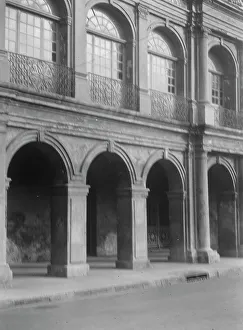 Spanish Colonial Prints: Facade of the Cabildo, the old Spanish town hall