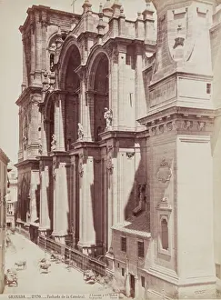 Juan Laurent Prints: Facade of the Cathedral, Granada, between 1875 and 1892. Creator: Juan Laurent