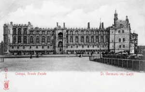 Facade of the Chateau of St Germain-en-Laye, France