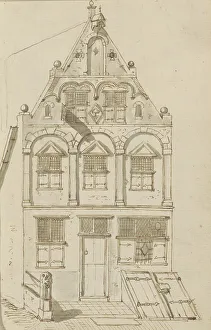 Johannes Huibert Prins Prints: Facade of a gabled house, c.1783-c.1797. Creator: Johannes Huibert Prins
