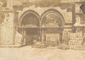 Holy Sepulchure Prints: Facade de l Eglise du St. Sepulcre, a Jerusalem (No