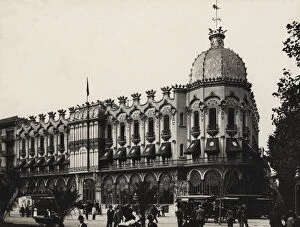 Images Dated 4th June 2012: Facade of the modernist building Hotel-Restaurant of the Grand Hotel Colon