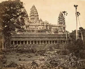 Angkor Wat Gallery: Facade Nord de la Grand Pagode, 1866. Creator: Emile Gsell