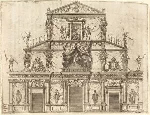 Basilica Collection: Facade of San Lorenzo, Florence, 1612. Creator: Jacques Callot