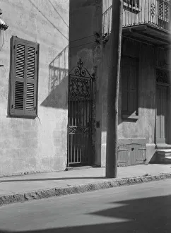 Multi Storey Prints: Facades of multi-story houses, New Orleans or Charleston