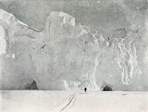 Desolate Prints: Face of a Glacier in Victoria Land, c1911, (1913). Artist: G Murray Levick