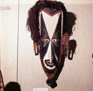 Face Mask Prints: Face-Mask worn in dances to celebrate the wild plum harvest, New Guinea