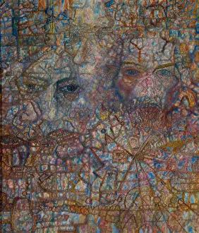 Uneasiness Prints: Faces, 1940. Artist: Filonov, Pavel Nikolayevich (1883-1941)
