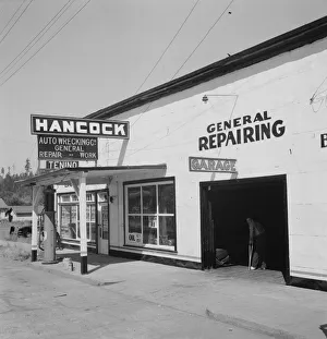 Repair Prints: Facing main street, south end of town on U
