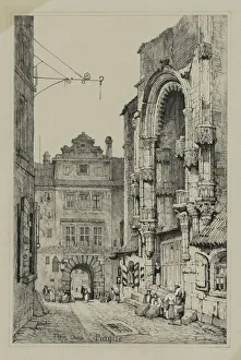 Samuel Prout British Prints: Facisimilies of Sketches made in Flanders and Germany: Thein Church, Prague, 1833
