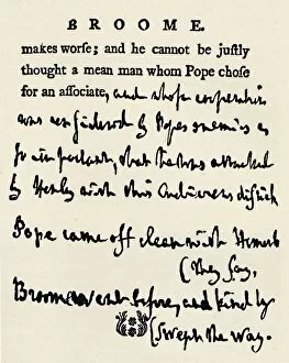 Facsimile of a corrected proof by Johnson of his Lives of the Poets, from the original