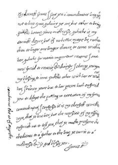 Henderson Prints: Facsimile of a Letter, Dated 10th August, 1623, (1904)