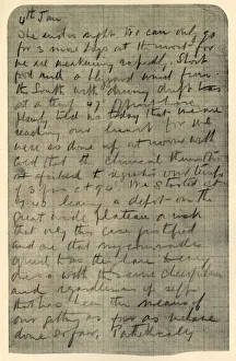 Success Prints: Facsimile of Page of Shackletons Diary, 4 January 1909