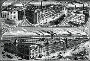 Glasgow Prints: The factories of the Singer Manufacturing Company, c1880