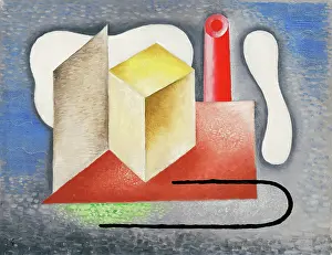 Cubist Prints: Factory, 1930. Creator: Mikulas Galanda