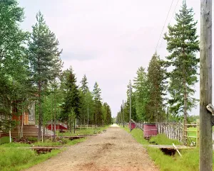 Fir Tree Prints: Factory lane and school, Kovzha [Russian Empire]