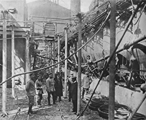 A factory wrecked by the Russians to prevent its being any use to the Germans, 1915