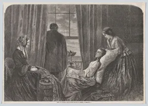 Tuberculosis Prints: Fading Away, from Illustrated Times, October 5, 1858. Creator: Unknown