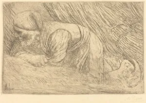 Crawling Prints: Fagot-gatherer (Le fagotier). Creator: Alphonse Legros