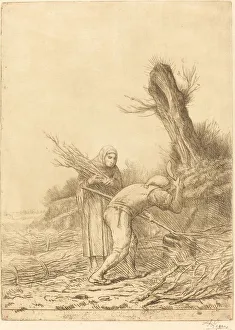 Fagot-makers (Les faiseurs de fagots). Creator: Alphonse Legros Fagot-makers (Les faiseurs de fagots). Creator: Alphonse Legros