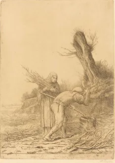 Fagot-makers (Les faiseurs de fagots). Creator: Alphonse Legros