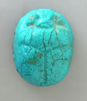 14th Century Bc Prints: Faience Scarab with Name of Queen Tiy