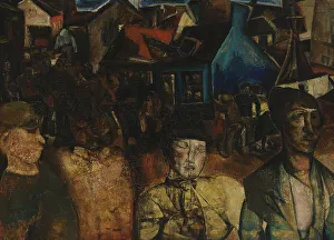 Funfair Prints: Fair, 1921. Creator: Constant Permeke