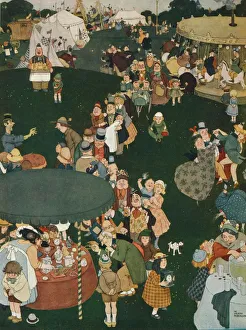 The Fair Day, c19th century, (1925). Artist: W Heath Robinson The Fair Day, c19th century, (1925). Artist: W Heath Robinson