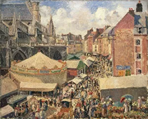Images Dated 25th February 2011: The Fair in Dieppe, Sunny Morning, 1901