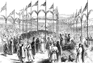 Mumbai Maharashtra India Prints: Fair held on the Esplanade, Bombay