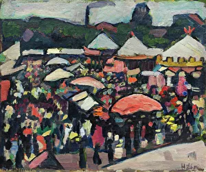 Fair at the Kesselbrink in Bielefeld, 1912. Creator: Stenner, Hermann (1891-1914)