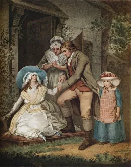 Front Door Prints: The Fair Penitent. Laetitia in Penitence Finds Relief and Protection From Her Parents