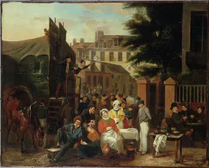 Fairground parade, 1834. Creator: Desire Adelaide Charles Maignen de Sainte-Marie
