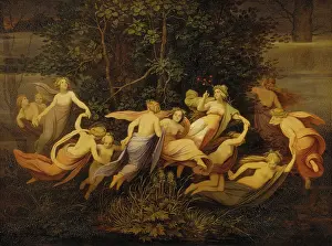 Semi Naked Prints: Fairy Dance in the Alder Grove, 1844. Creator: Moritz von Schwind