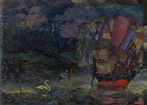 Fairy Lake, 1909-1910. Artist: Baranov-Rossine, Vladimir Davidovich (1888-1942) Fairy Lake, 1909-1910. Artist: Baranov-Rossine, Vladimir Davidovich (1888-1942)