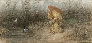 Whispering Prints: Fairytale, c.1877. Creator: Matthijs Maris