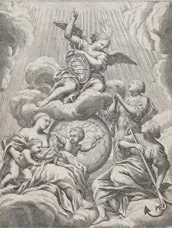 Berrettini Pietro Gallery: Faith, Hope, and Charity, 1630?-78. Creator: Dominique Barriere