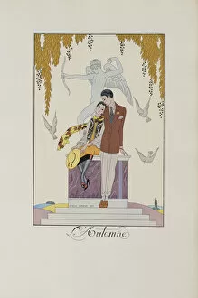 Barbier Gallery: Falbalas et fanfreluches: L Automne, 1925. Creator: Barbier, George (1882-1932)