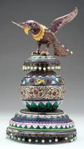 Falcon Prints: Falcon on a Pedestal, Late 19th century. Creator: Unknown