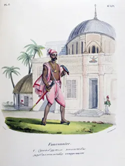 Marlet Co Prints: Falconer, 1828. Artist: Marlet et Cie