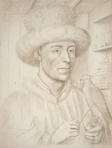Petrus 1410 20 1475 76 Prints: The Falconer. Artist: Christus, Petrus (1410 / 20-1475 / 76)