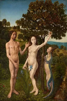 Expulsion From The Paradise Collection: The Fall, after 1479. Artist: Goes, Hugo, van der (1435-1482)