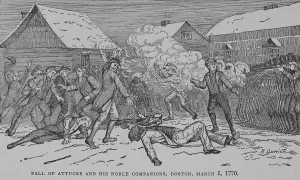 Mixed Race Prints: Fall of Attucks, 1902. Creator: Unknown