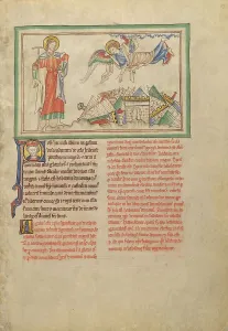 Sense Prints: The Fall of Babylon; Dyson Perrins Apocalypse, about 1255-1260. Creator: Unknown