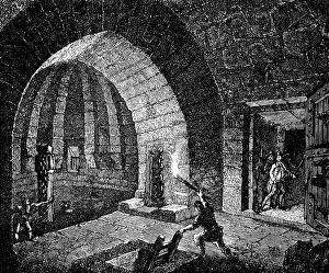 Revolutionaries Prints: The Fall of the Bastille: searching the Dungeons, 1890. Creator: Unknown