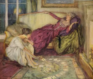 Sullivan Prints: The Fall of the Card, c1889-1924, (1924). Artist: Edmund Joseph Sullivan