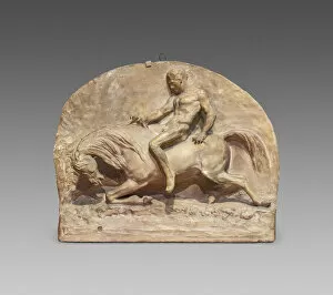 Fallen Gallery: Fall of a Cavalier, 1831. Creator: Antonin-Marie Moine