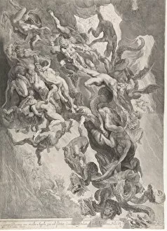 Soutman Gallery: The Fall of the Damned, 1642. Creator: Pieter Soutman